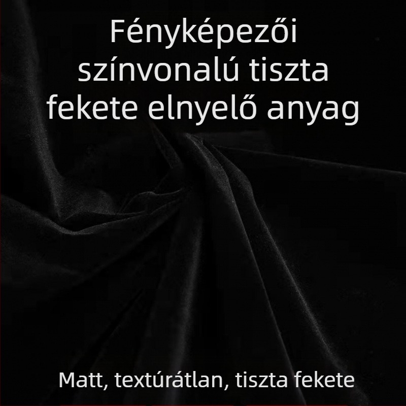 Bársonyos fotóháttér textilből – fényelnyelő, utazáshoz