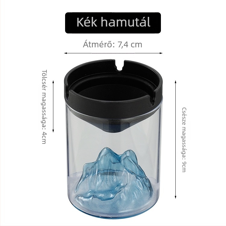 Hamutál üvegből készült, fedéllel – szélvédett, boroszilikát üveg, újrahasználható, otthoni vagy irodai használatra