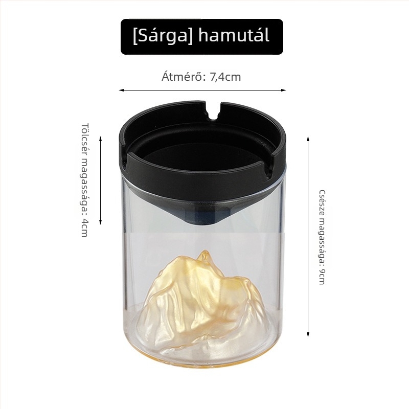 Hamutál üvegből készült, fedéllel – szélvédett, boroszilikát üveg, újrahasználható, otthoni vagy irodai használatra