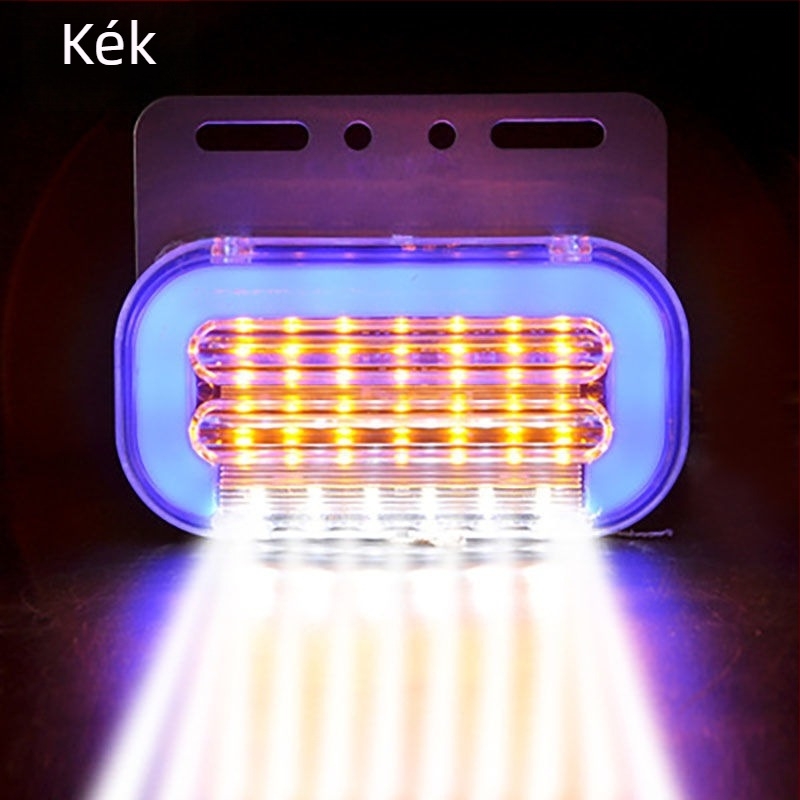 LED teherautó oldalsó világítás gumival, szélességjelző és riasztó fény, 24V vízálló