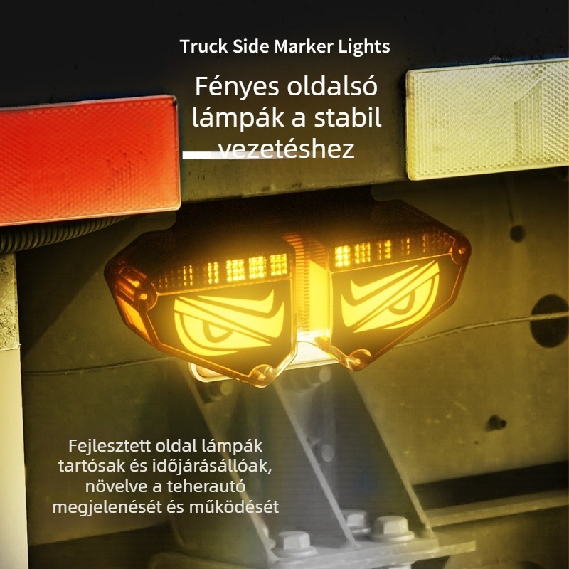 Kamion oldalsó LED világítás kevanly, alumínium ház, 12V, 2W