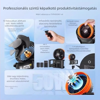 Fotózásra szánt szélgépe — kézben tartható rekvizit színházi effektusokhoz, erős légáramlat, fotózáshoz