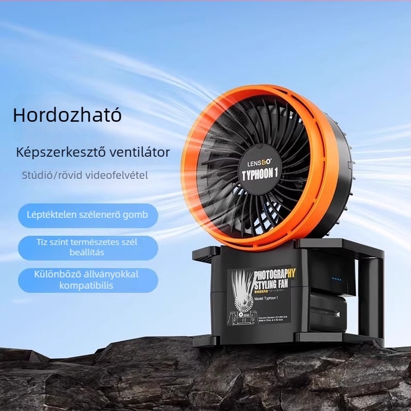 Fotózásra szánt szélgépe — kézben tartható rekvizit színházi effektusokhoz, erős légáramlat, fotózáshoz