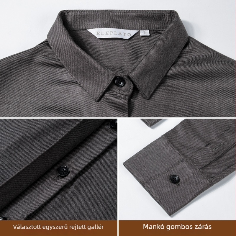 Női ing, slim fit, hosszú ujjú, négyzetes gallér, akril szál 30-50% tartalom poliészter anyagban