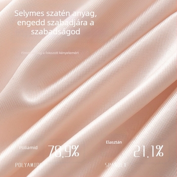 Luxus francia csipkés szatén alsónemű nude árnyalatban, lélegző és gyorsan száradó.