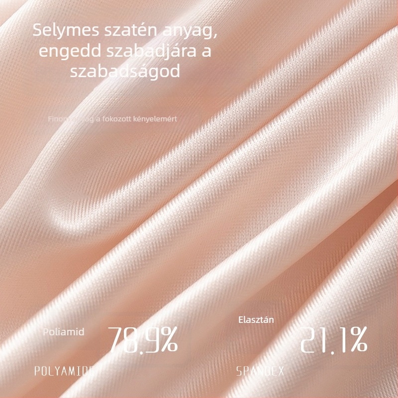 Luxus francia csipkés szatén alsónemű nude árnyalatban, lélegző és gyorsan száradó.