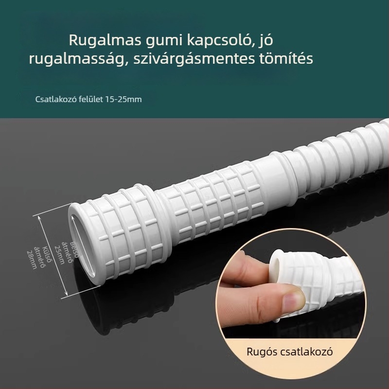Csaptelep-hosszabbítócső univerzális interfésszel és zuhanycsatlakozóval, modell SLRG; anyag: polietilén; névleges nyomás: 1; felületre szerelhető; csatlakozó anyaga: műanyag
