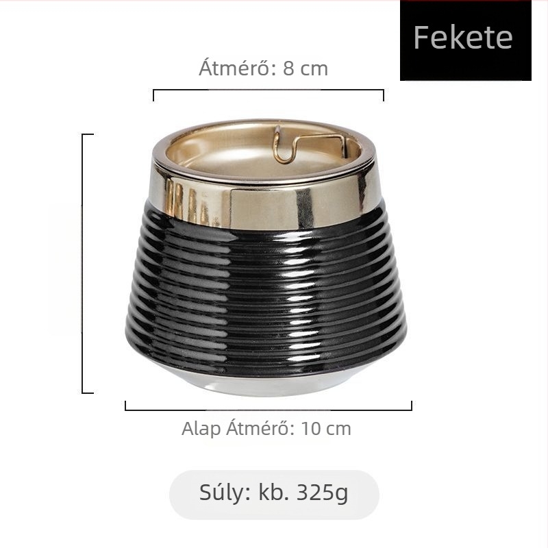 Fedeles hamutartó, skandináv ihletésű minimalistLuxus, kerámia, gravírozott felülettel, nappaliba vagy otthoni irodába