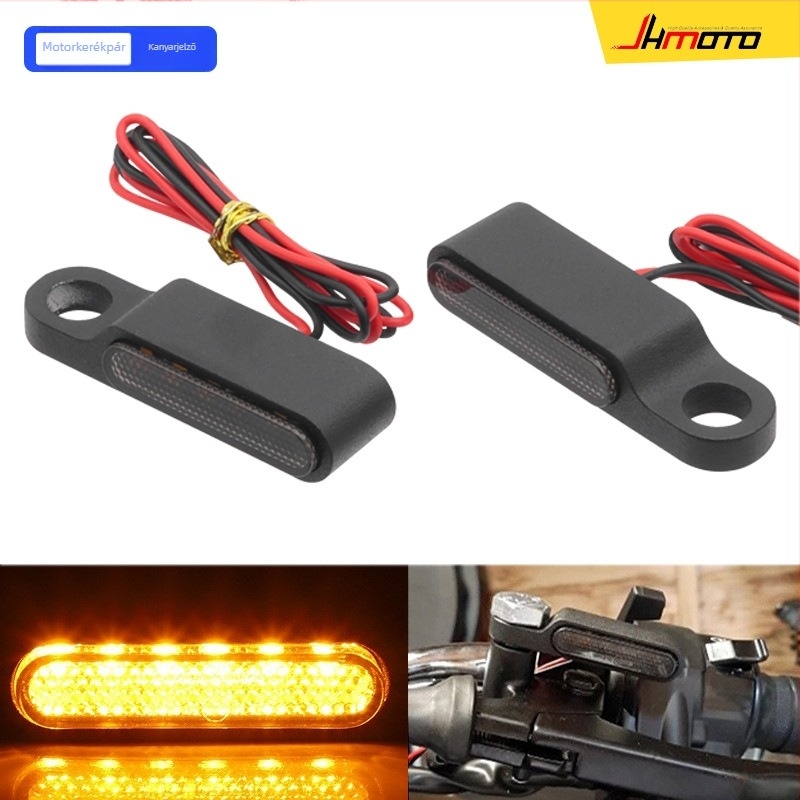 Alumínium ötvözetű LED indexlámpa motorkerékpárhoz - 12V, 3W, JH5656 modell, különböző motoros modellekkel kompatibilis