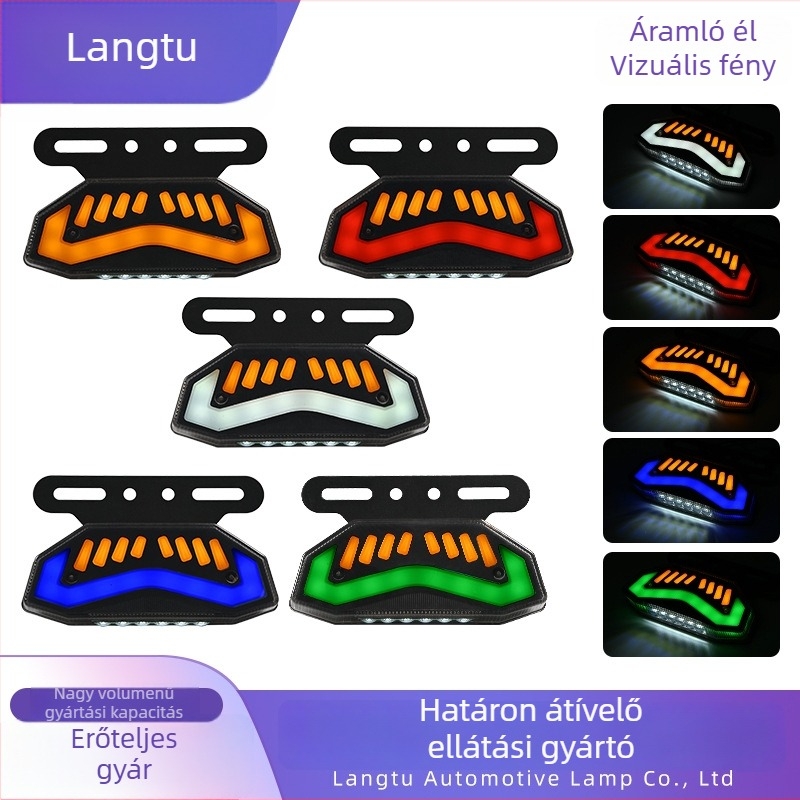 Kamion oldalsó LED fények, Flowing Water Edge Light, 24V, 1000 lm, ház műanyagból és temperált üvegből