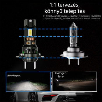 D9 modell LED autó lámpa, nagy teljesítmény, integrált hosszú és közeli fény, 120W, 9-32V, IP68, 14000 lm
