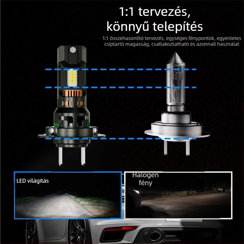 D9 modell LED autó lámpa, nagy teljesítmény, integrált hosszú és közeli fény, 120W, 9-32V, IP68, 14000 lm