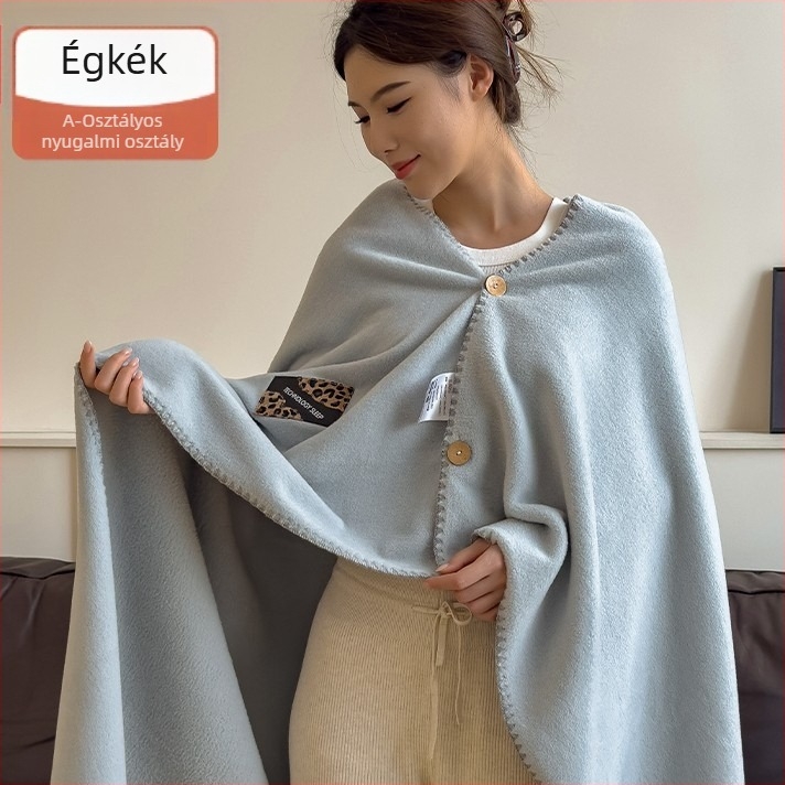 Alpaka gyapjú és pamut sál-pléd, 550 g, egyszínű minta, könnyed luxus stílus