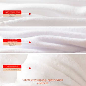Fehér fleece-béléses gyerek táncharisnyanadrág őszi–téli szezonra, lányoknak
