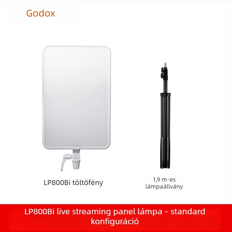 LP800Bi síkpaneles világítás fényképezéshez, élő közvetítéshez és szépség videókhoz, kettős színhőmérséklet, hordozható