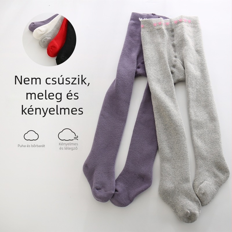 Merry Gyerek zokni vastag pamutból, melegek, 1–3 év, 80–100 cm, egyszínű