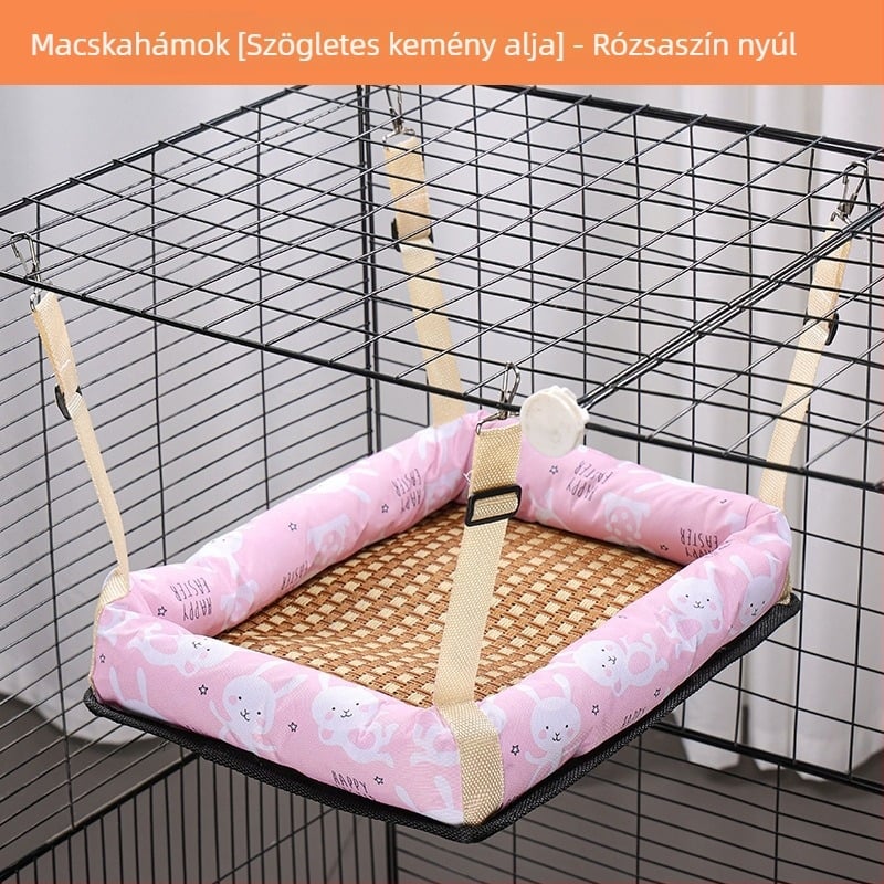 Macska függő hamak fészek – vászon anyagból, márka Ruyi bear, macskáknak, háziállat-fészek