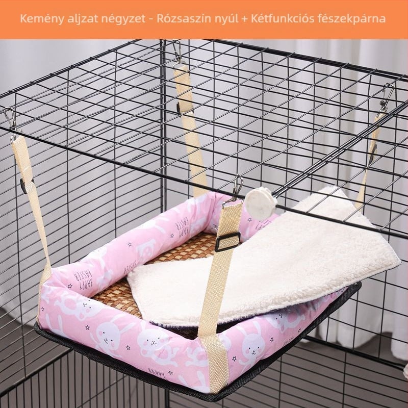 Macska függő hamak fészek – vászon anyagból, márka Ruyi bear, macskáknak, háziállat-fészek