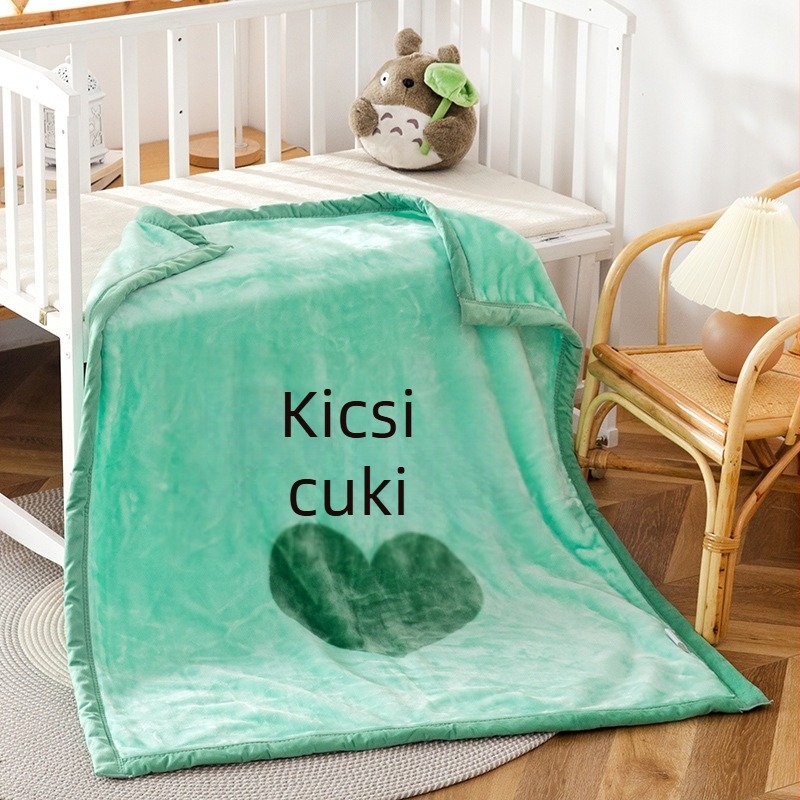 Babapléd – kis pléd újszülötteknek és gyerekeknek, tavasz–ősz–télre, vastagt Raschel takaró az óvodai alváshoz