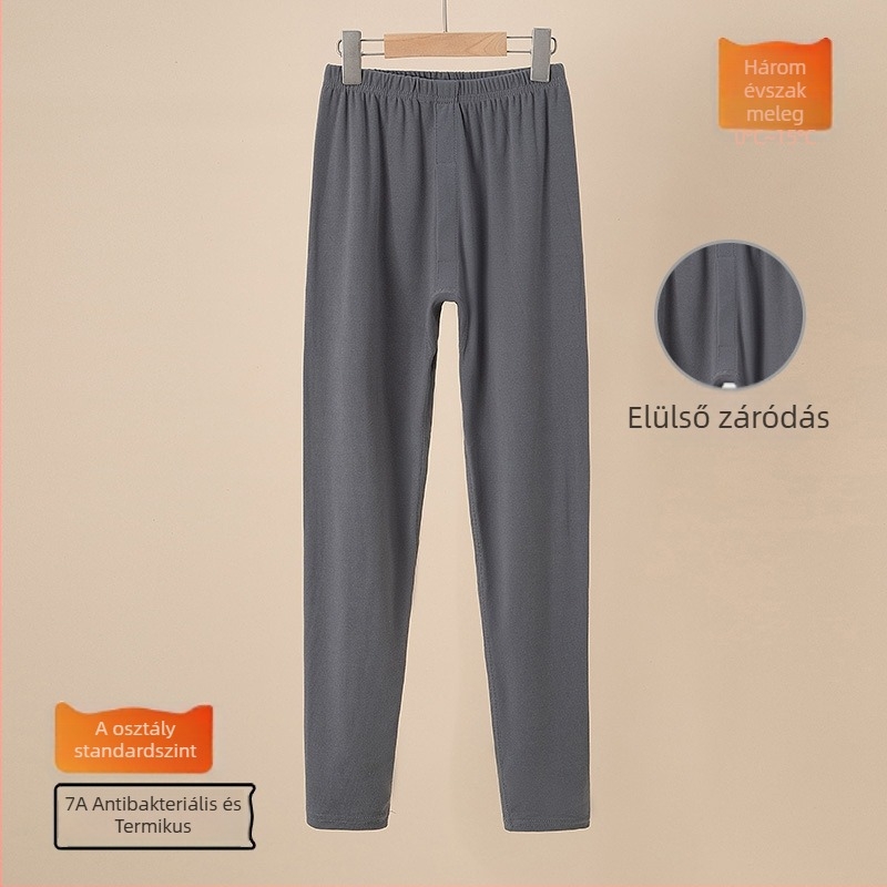 Gyerekeknek készült őszi termo nadrág Warm Ginger Velvet anyagból, középmagasságú derékkal, 8 éves vagy idősebb gyermekeknek