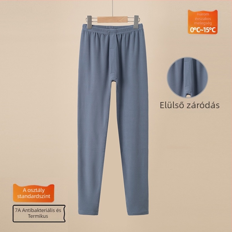 Gyerekeknek készült őszi termo nadrág Warm Ginger Velvet anyagból, középmagasságú derékkal, 8 éves vagy idősebb gyermekeknek