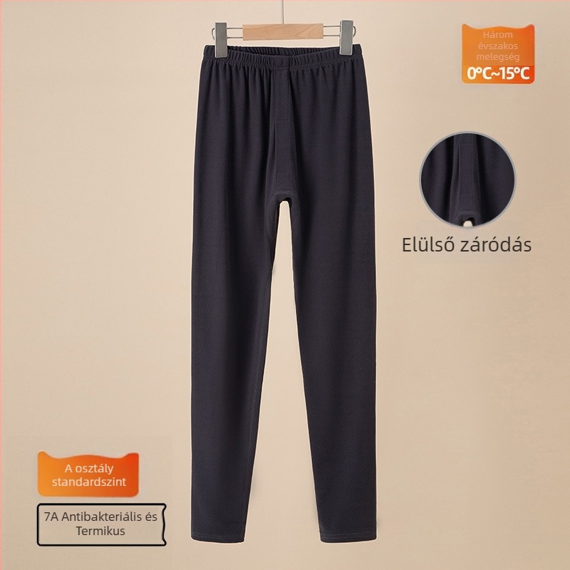 Gyerekeknek készült őszi termo nadrág Warm Ginger Velvet anyagból, középmagasságú derékkal, 8 éves vagy idősebb gyermekeknek