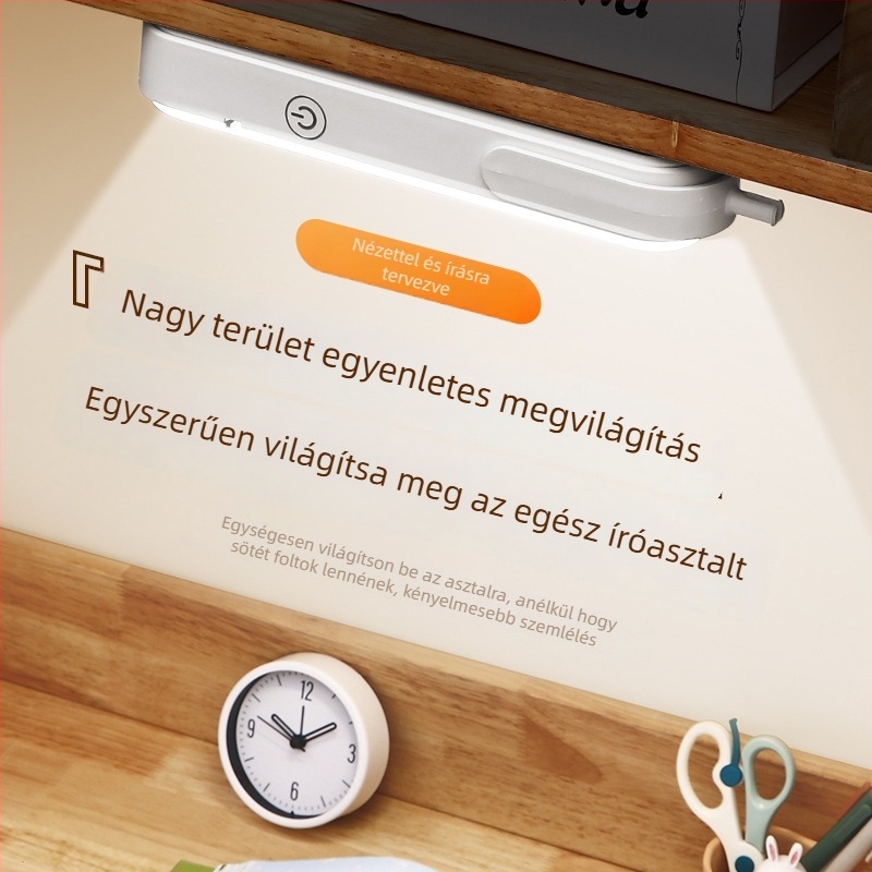 Asztali LED lámpa mágneses alapú a tanuláshoz, szemvédelem, érintéses vezérlés, beépített újratölthető akkumulátor, CRI ≥95