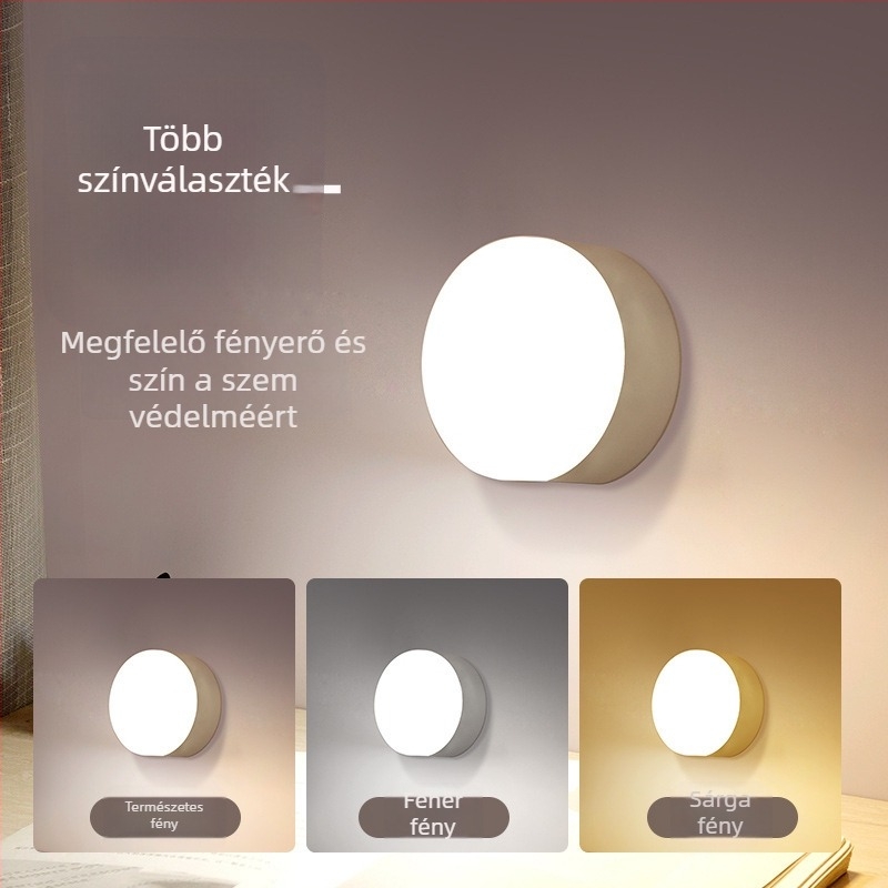 USB-töltéses LED asztali lámpa gombkapcsolóval, szemvédő fény, beépített Li-ion akkumulátor, CRI ≥90, műanyag árnyékoló.