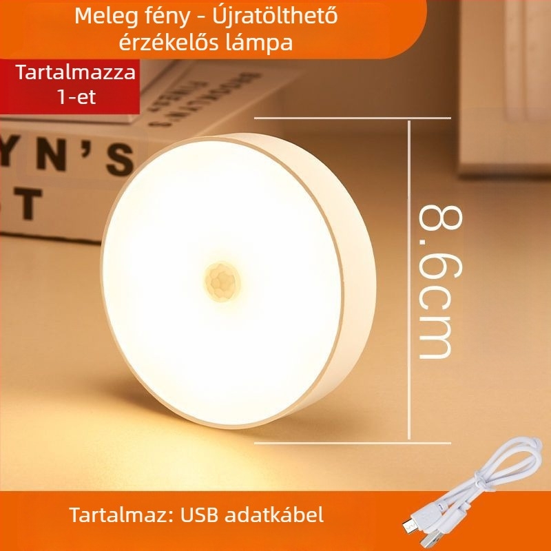 USB-töltéses LED asztali lámpa gombkapcsolóval, szemvédő fény, beépített Li-ion akkumulátor, CRI ≥90, műanyag árnyékoló.