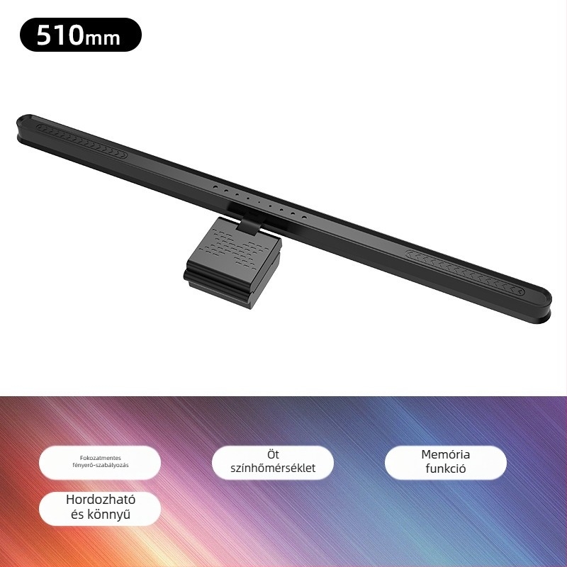 Dimmable LED asztali lámpa alacsony kékfénnyel és aszimmetrikus szemvédővel, számítógéphez és monitorhoz