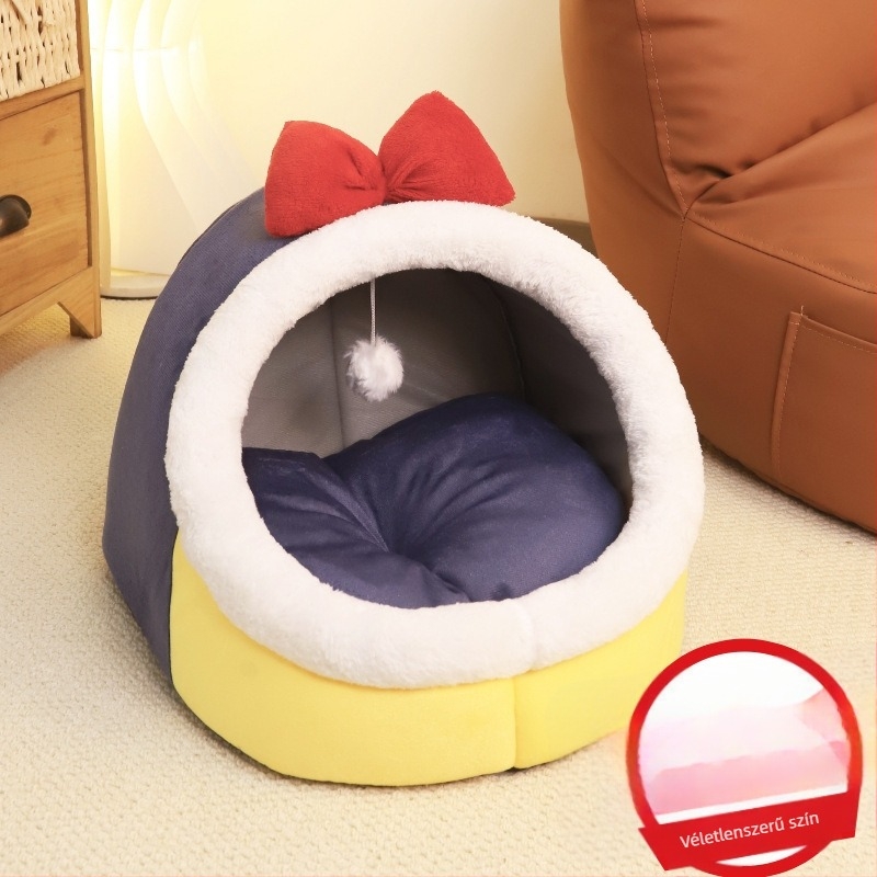Macska fészek – PP pamut, Jiangsu eredetű, macskáknak, félig zárt meleg odú