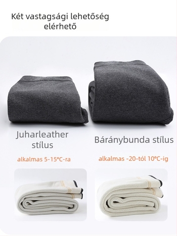 Gyerekeknek készült pamut leggings fleece-betéttel, magas derekú, őszi–téli szezon, koreai stílus