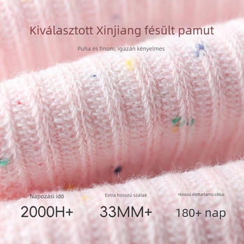 1–3 éves lányoknak, koreai stílusú leggings, modell 858, korall fleece, egyszínű, magas derék, tél 2025