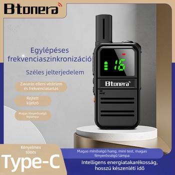 Belden kompakt 16-csatornás kézi rádió, 400-470 MHz, 3 W, hatótáv 1,5–3 km, 4000 mAh akkumulátor