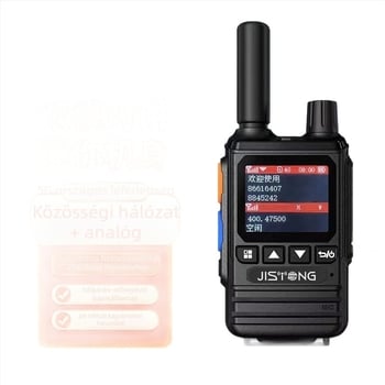Kétmódos 4G Walkie-Talkie, 5000 km hatótávolság, SIM-kártya támogatás, kézi eszköz kültéri mentésekhez