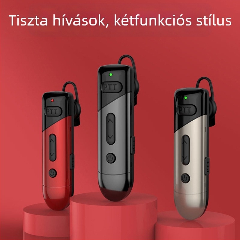 Fülre akasztós vezeték nélküli interkom, kompakt Bluetooth interkom fodrászszalonokhoz, kozmetikai szalonokhoz és éttermekhez