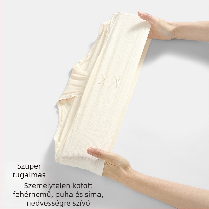 Sima női alsónemű, antibakteriális, lélegző, magas rugalmasságú, középmagas derekú