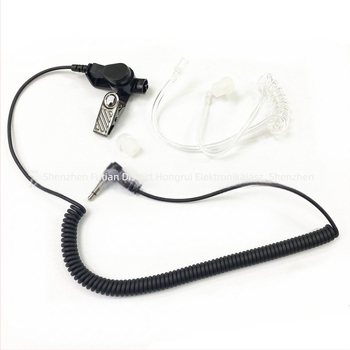 Walkie-Talkie fejhallgató 2.5 mm görbe mono fülhallgató, kompatibilis a K-head intercom-hoz | hatótáv 1.5–3 km | 100 cm kábel | zajellenállás | akkumulátor nélkül | Modell: 2.5 Just Listen