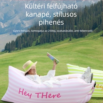 Kempingezéshez készült felfújható ágy Oxford vászon felülettel, súly 0,8 kg, maximális terhelés 250 kg