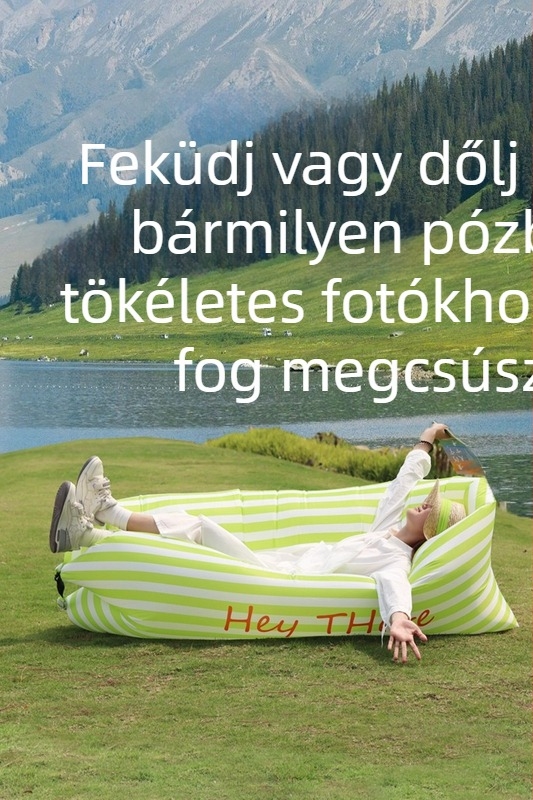 Kempingezéshez készült felfújható ágy Oxford vászon felülettel, súly 0,8 kg, maximális terhelés 250 kg
