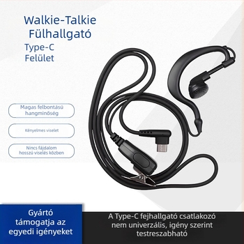 Tuoke Ty1 Type-C in-ear vezetékes fülhallgató klippel a fülön