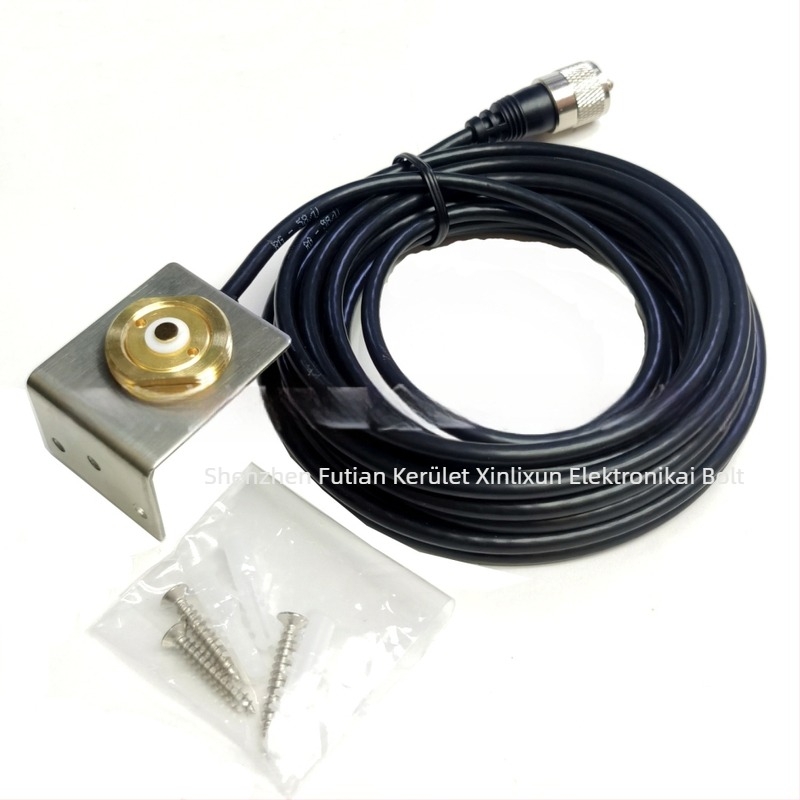 NMO antennaalap walkie-talkie autóhoz, rozsdamentes acél, L-szögű tartó, RG58 kábel, hatótávolság 5–10 km