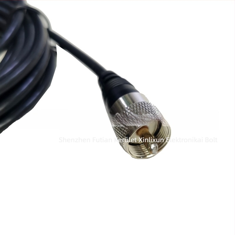 NMO antennaalap walkie-talkie autóhoz, rozsdamentes acél, L-szögű tartó, RG58 kábel, hatótávolság 5–10 km