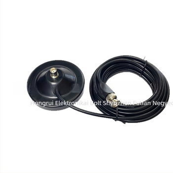 BNC antenna alap mágneses korongos talppal és nagy szívófelülettel, RG58U rézvezeték, Q9 fej (frekvenciasáv 1,5–3 km; elméleti távolság 3–5 km; rádióhálózat; csúszásgátló funkció)