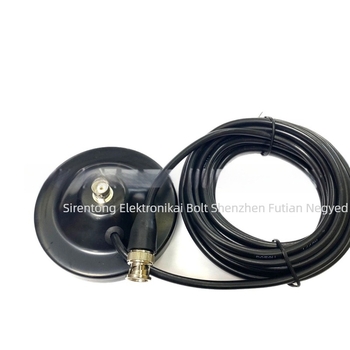 BNC antenna alap mágneses korongos talppal és nagy szívófelülettel, RG58U rézvezeték, Q9 fej (frekvenciasáv 1,5–3 km; elméleti távolság 3–5 km; rádióhálózat; csúszásgátló funkció)