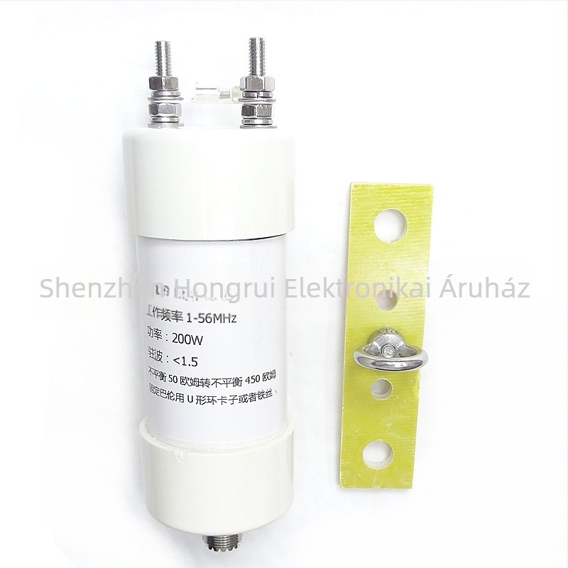 1:9 balun rövidhullámú antennához, 200W, impedanciaátalakító 50–450 Ω, hosszú vonal, vízálló, hatótávolság 1,5–3 km