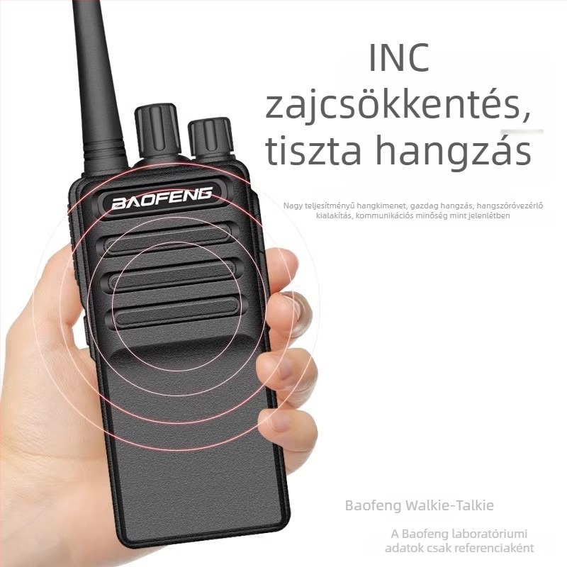 Baofeng kézibeszélő, 8W kimenet, 16 csatorna, hatótávolság 3-5 km (teoretikusan akár 10 km), Li-ion akkumulátor 3800 mAh
