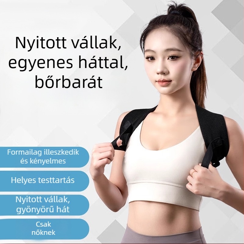 Nyílt hátú testtartás-korrigáló – Uniszex, vállnyitó kialakítás, 2025-ben debütált