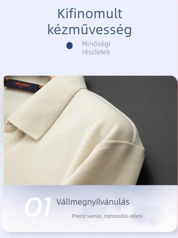 Seagull galléros rövid ujjú polo, karcsú szabás, 63% pamut / 37% poliészter, gyűrődésmentes