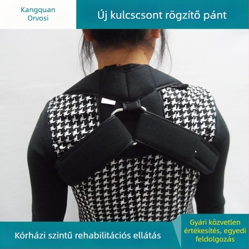 Kangquan Kulcscsont fixáló öv és háti testtartás korrektor, állítható válltámogatás, nemszövött anyag